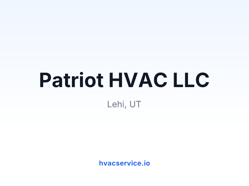 Patriot HVAC LLC