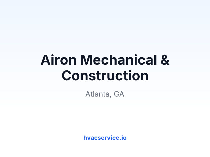 Airon Mechanical & Construction