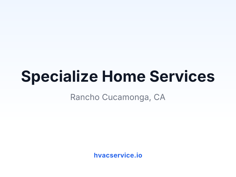 Specialize Home Services