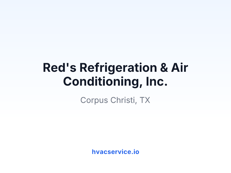 Red's Refrigeration & Air Conditioning, Inc.