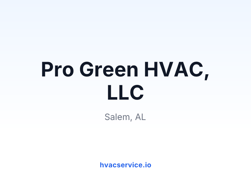 Pro Green HVAC, LLC
