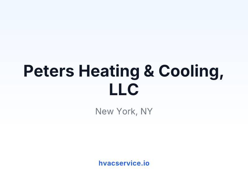 Peters Heating & Cooling, LLC