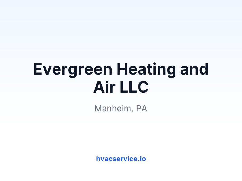 Evergreen Heating and Air LLC