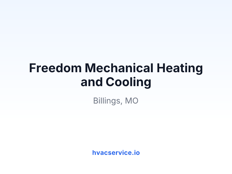 Freedom Mechanical Heating and Cooling