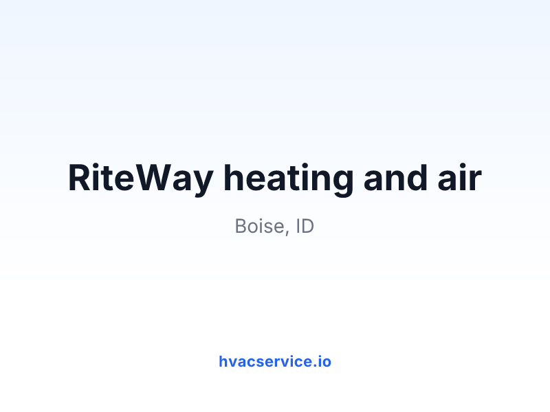 RiteWay heating and air