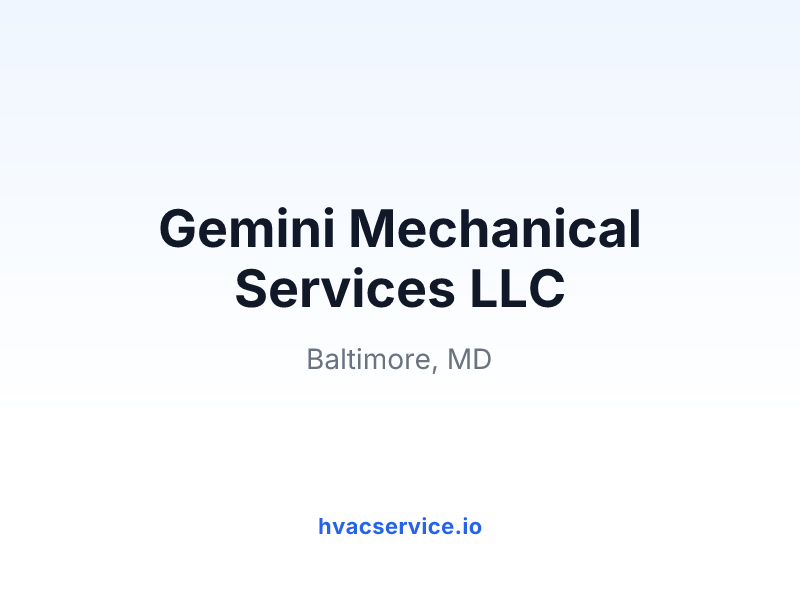 Gemini Mechanical Services LLC