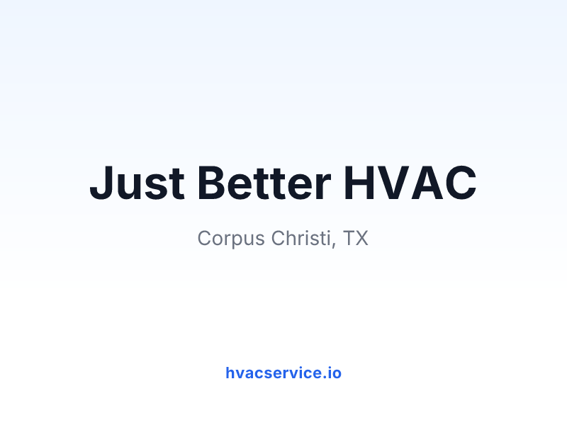 Just Better HVAC