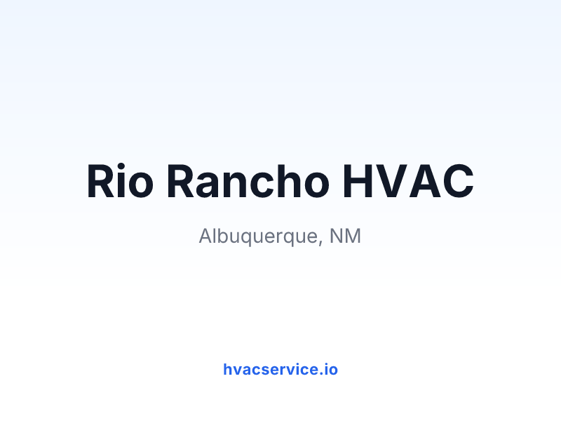 Rio Rancho HVAC