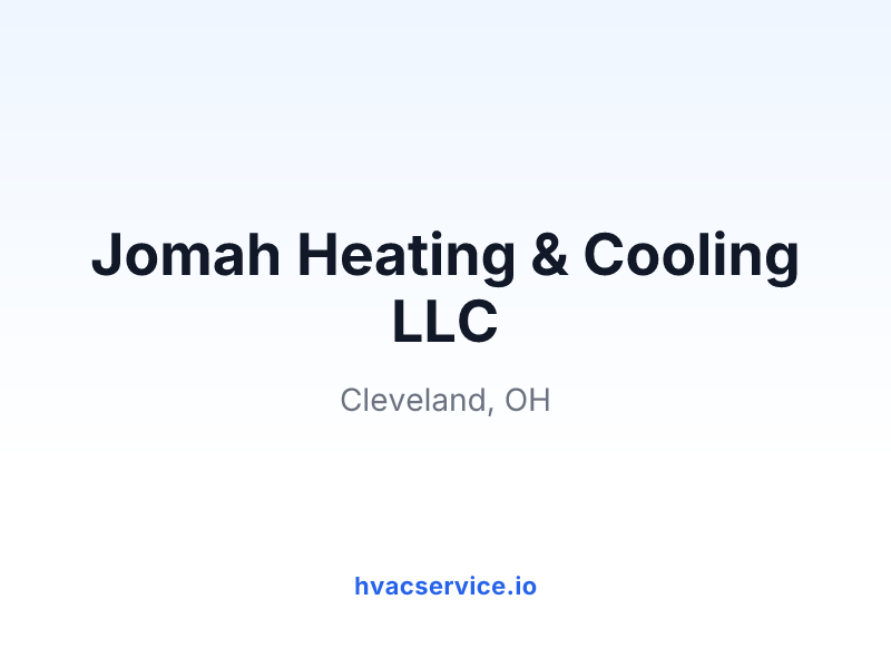 Jomah Heating & Cooling LLC