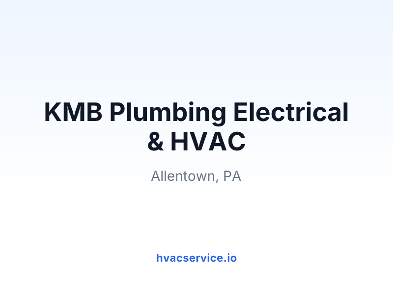 KMB Plumbing Electrical & HVAC
