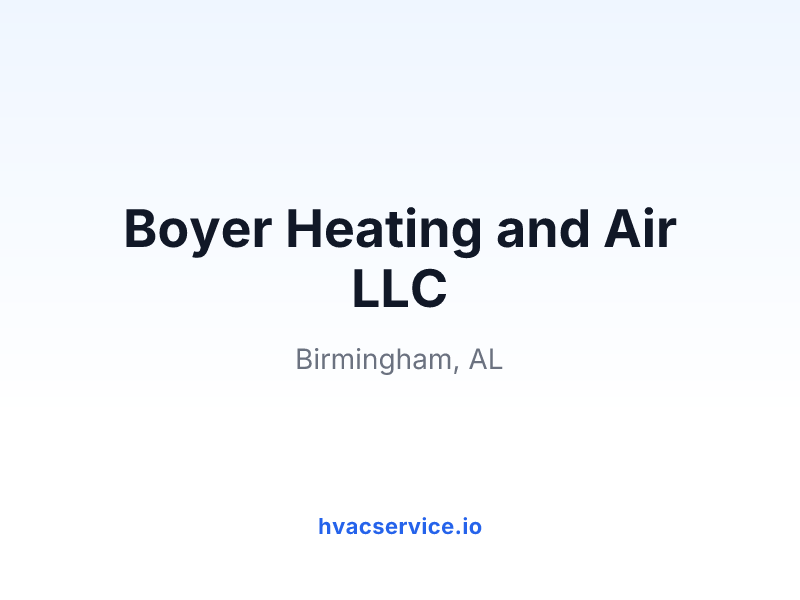 Boyer Heating and Air LLC