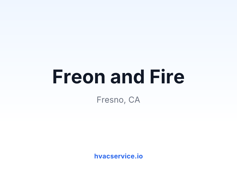Freon and Fire