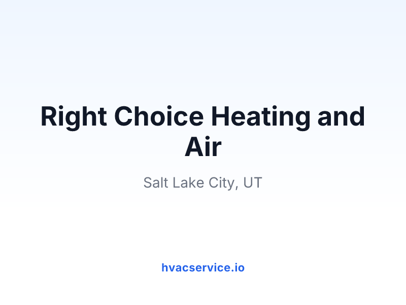 Right Choice Heating and Air