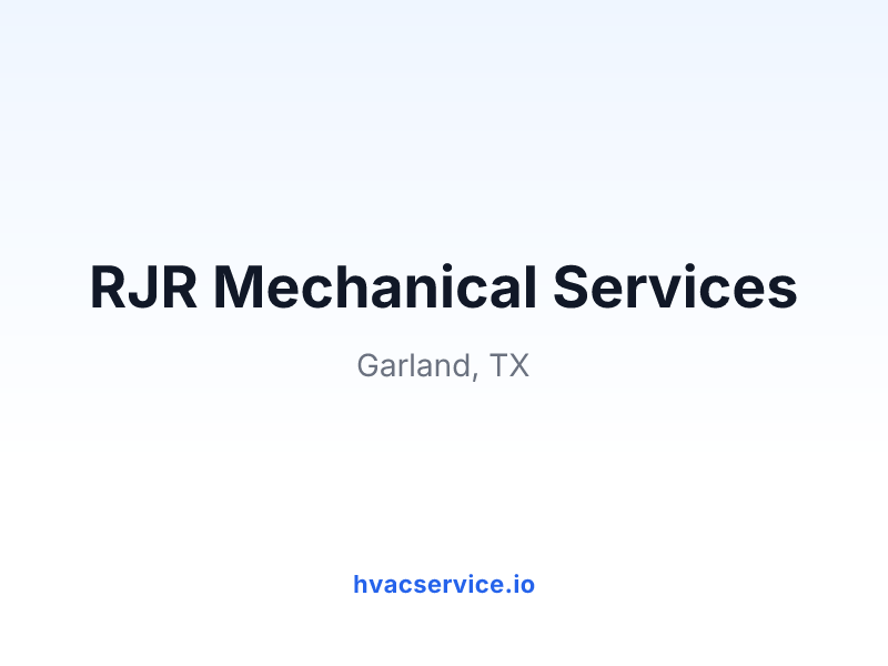 RJR Mechanical Services