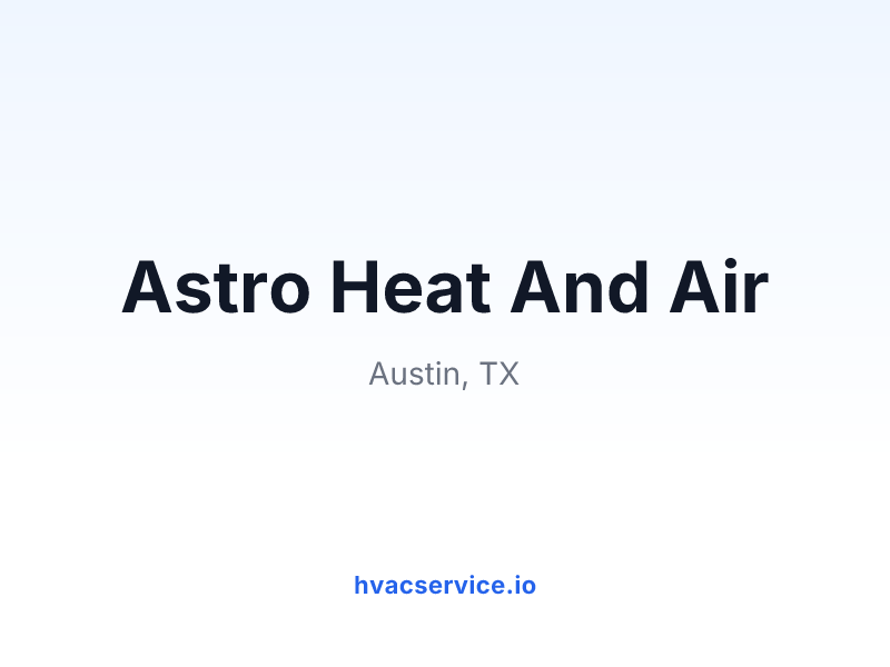 Astro Heat And Air