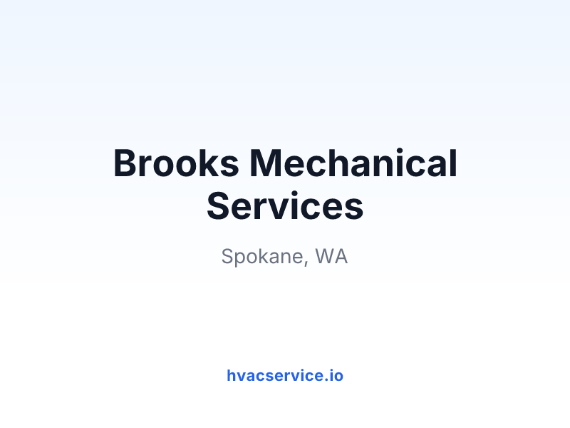 Brooks Mechanical Services