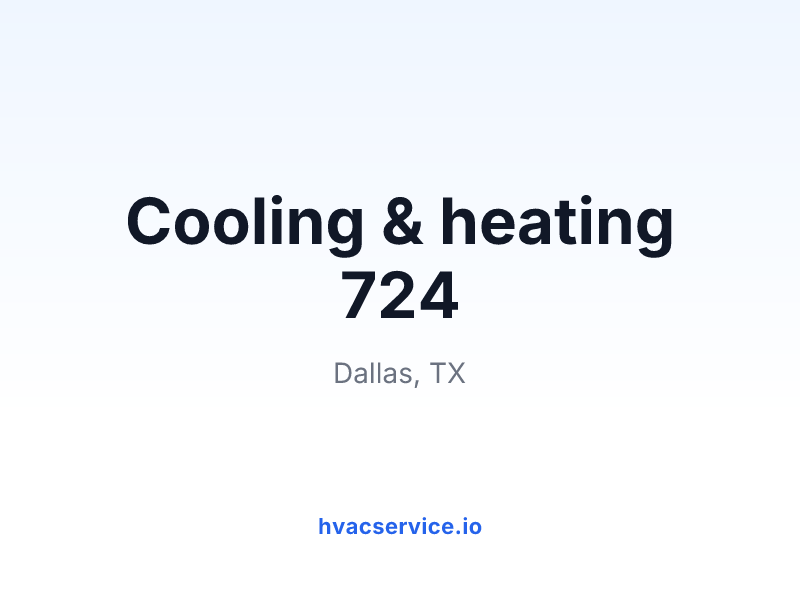 Cooling & heating 724