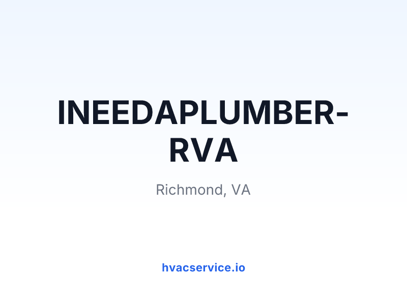 INEEDAPLUMBER-RVA