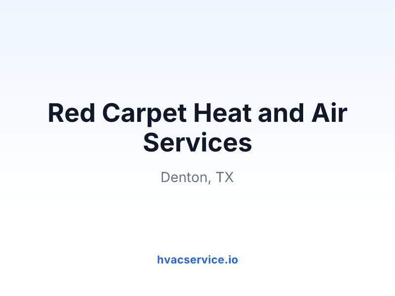 Red Carpet Heat and Air Services