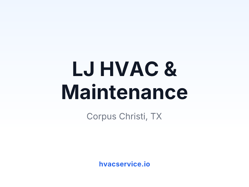 LJ HVAC & Maintenance