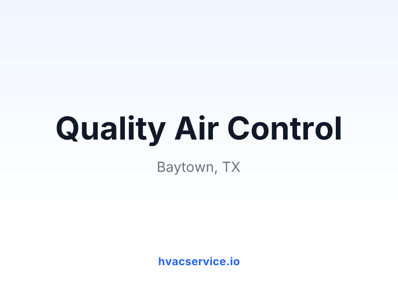 Quality Air Control