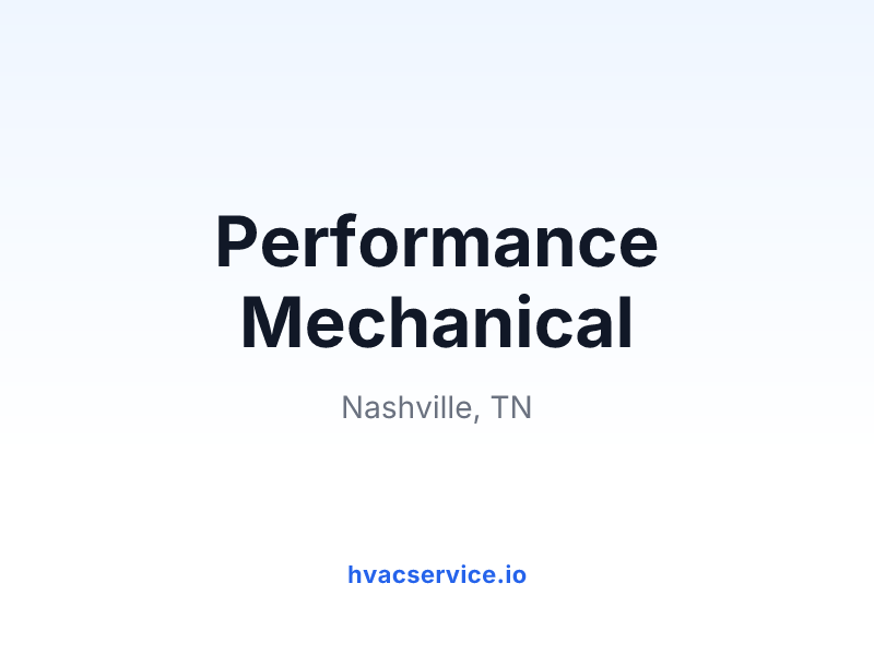 Performance Mechanical