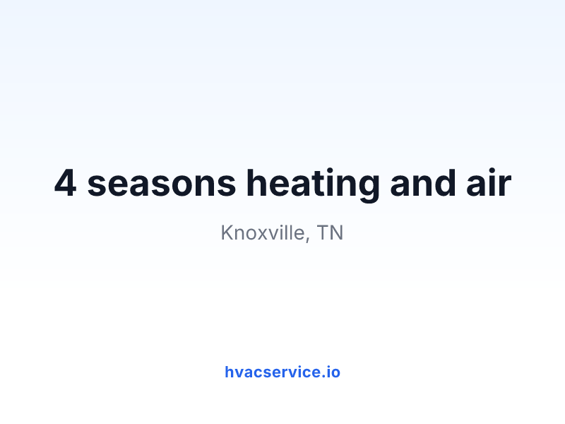 4 seasons heating and air
