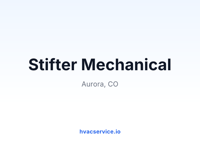Stifter Mechanical