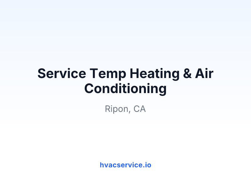Service Temp Heating & Air Conditioning