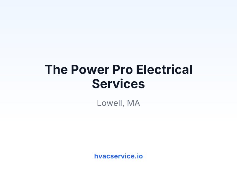 The Power Pro Electrical Services