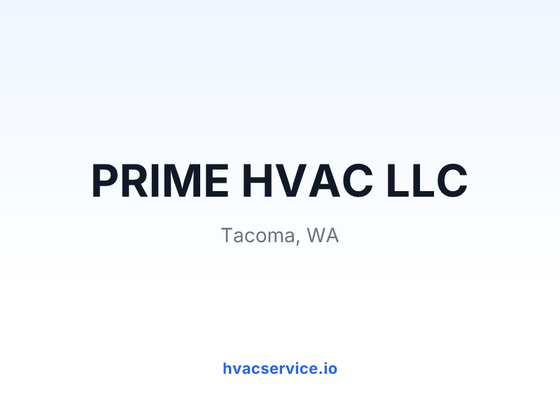 PRIME HVAC LLC