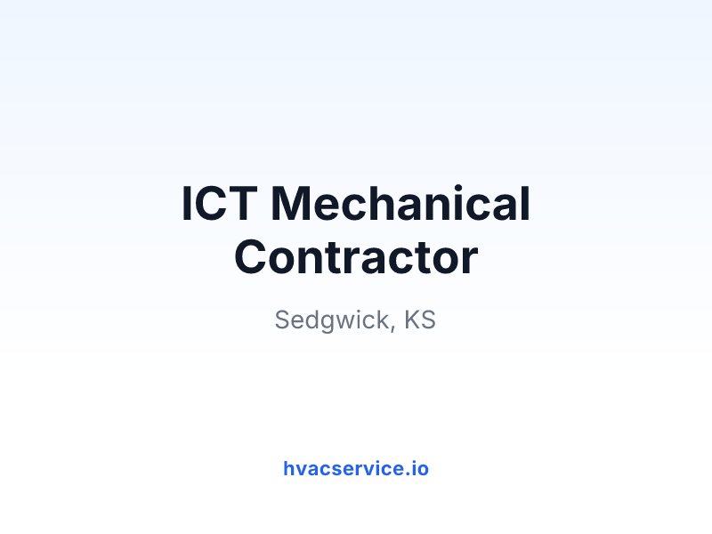 ICT Mechanical Contractor