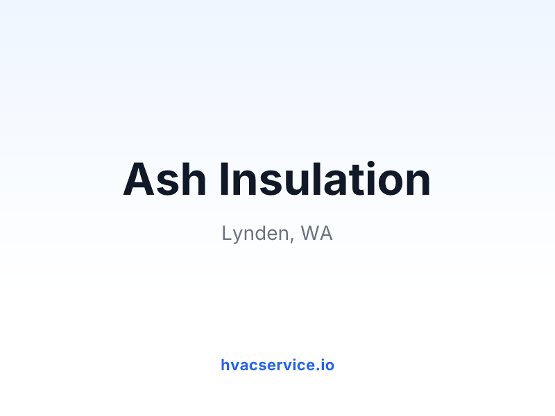 Ash Insulation