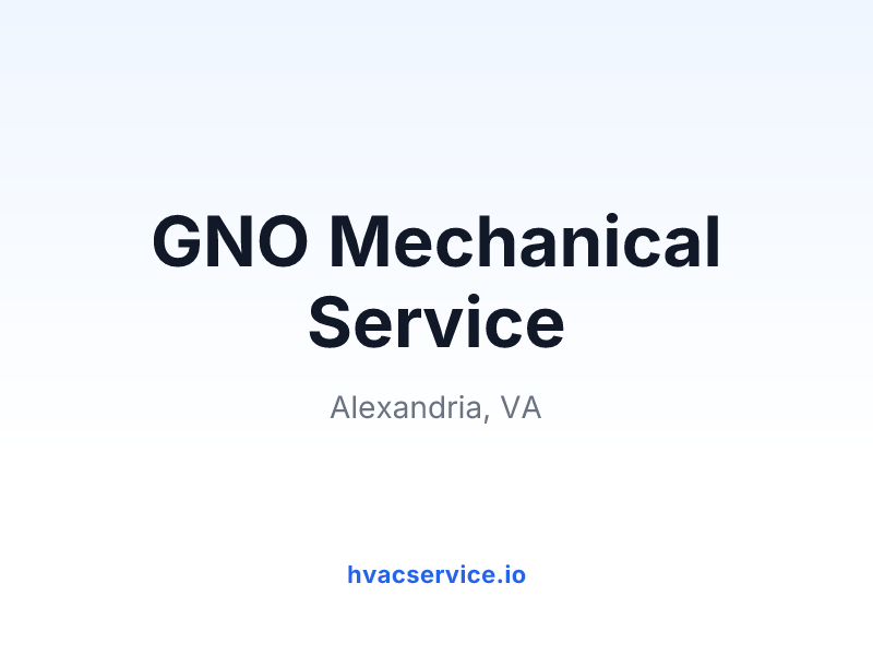 GNO Mechanical Service