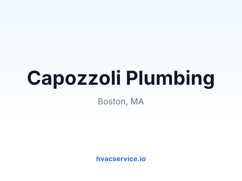 Capozzoli Plumbing