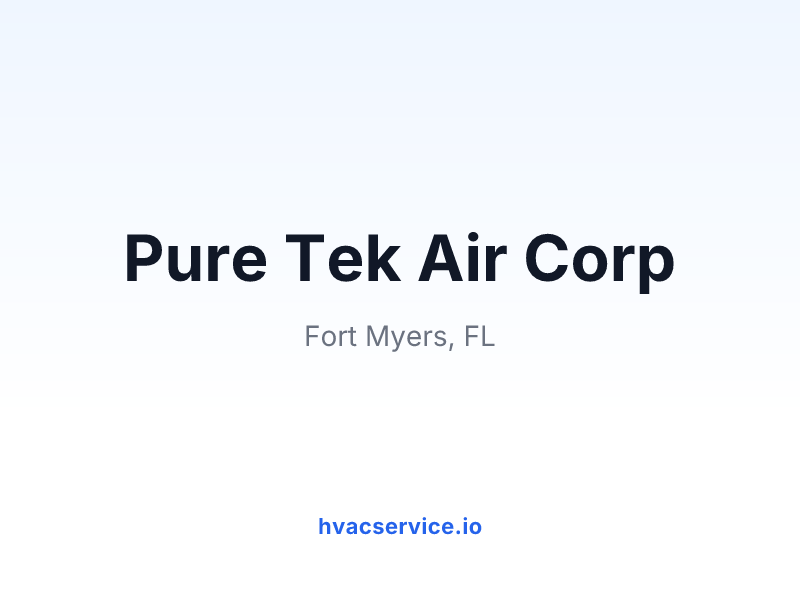 Pure Tek Air Corp