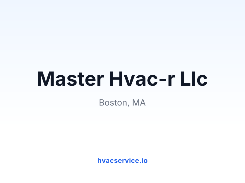 Master Hvac-r Llc