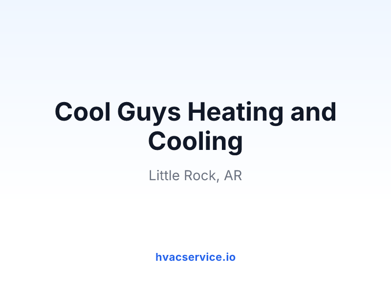 Cool Guys Heating and Cooling