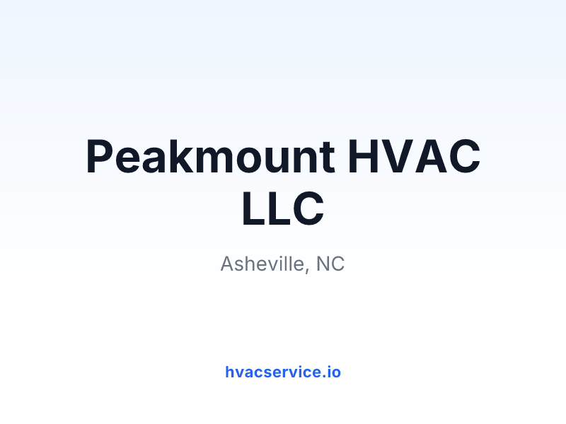 Peakmount HVAC LLC