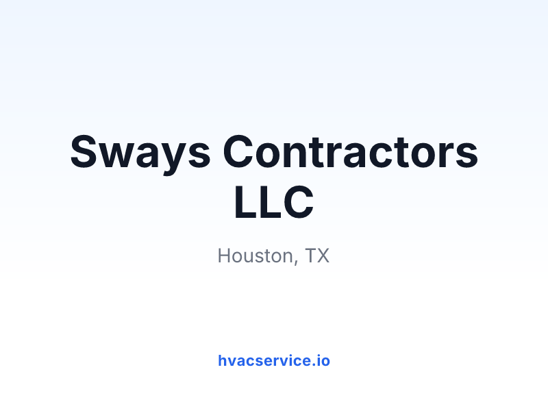 Sways Contractors LLC