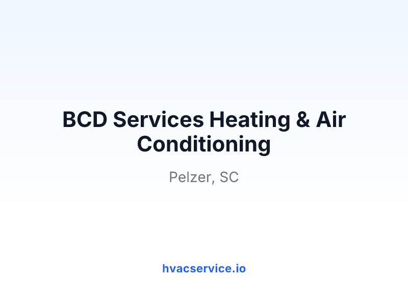 BCD Services Heating & Air Conditioning