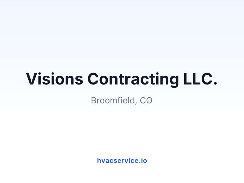 Visions Contracting LLC.