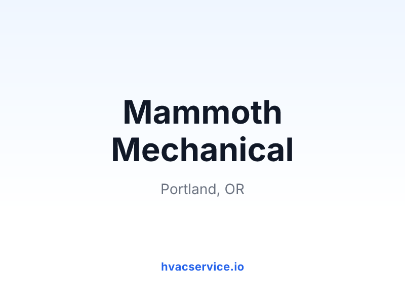 Mammoth Mechanical