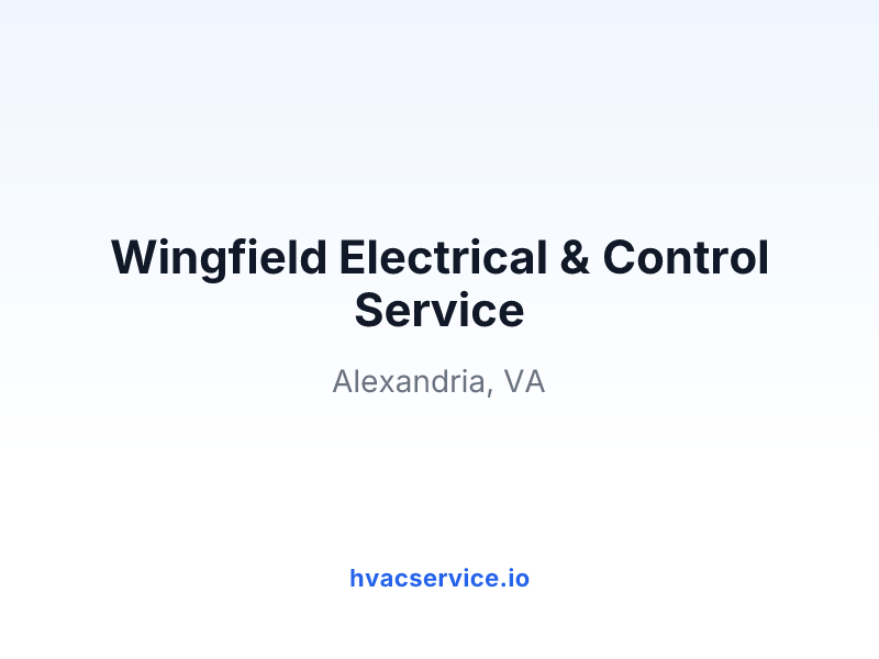 Wingfield Electrical & Control Service