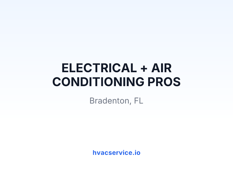 ELECTRICAL + AIR CONDITIONING PROS