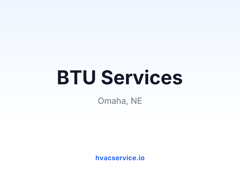 BTU Services
