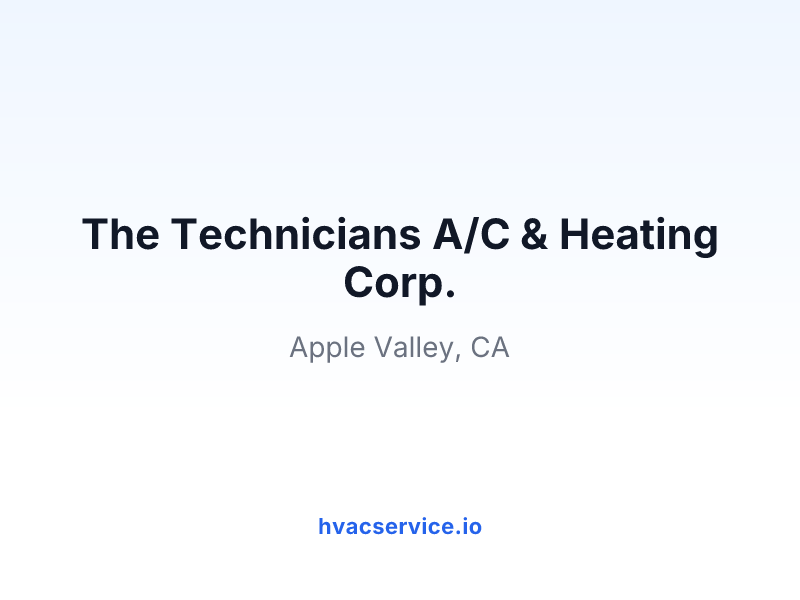 The Technicians A/C & Heating Corp.