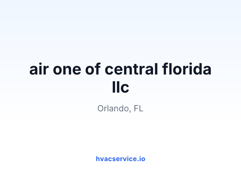 air one of central florida llc