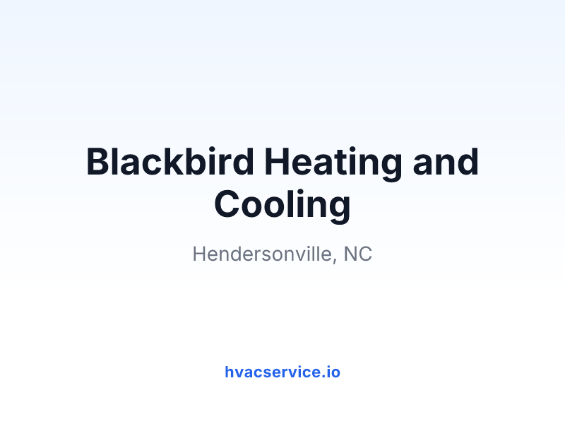 Blackbird Heating and Cooling