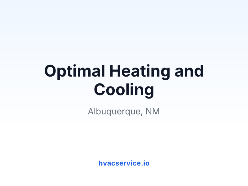 Optimal Heating and Cooling